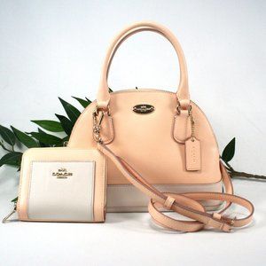 Coach Cora Mini Domed Satchel Crossbody Wallet Set